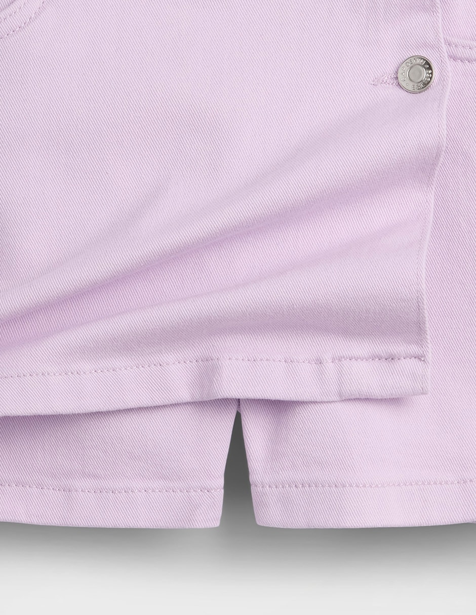 Falda short de mezclilla para niña