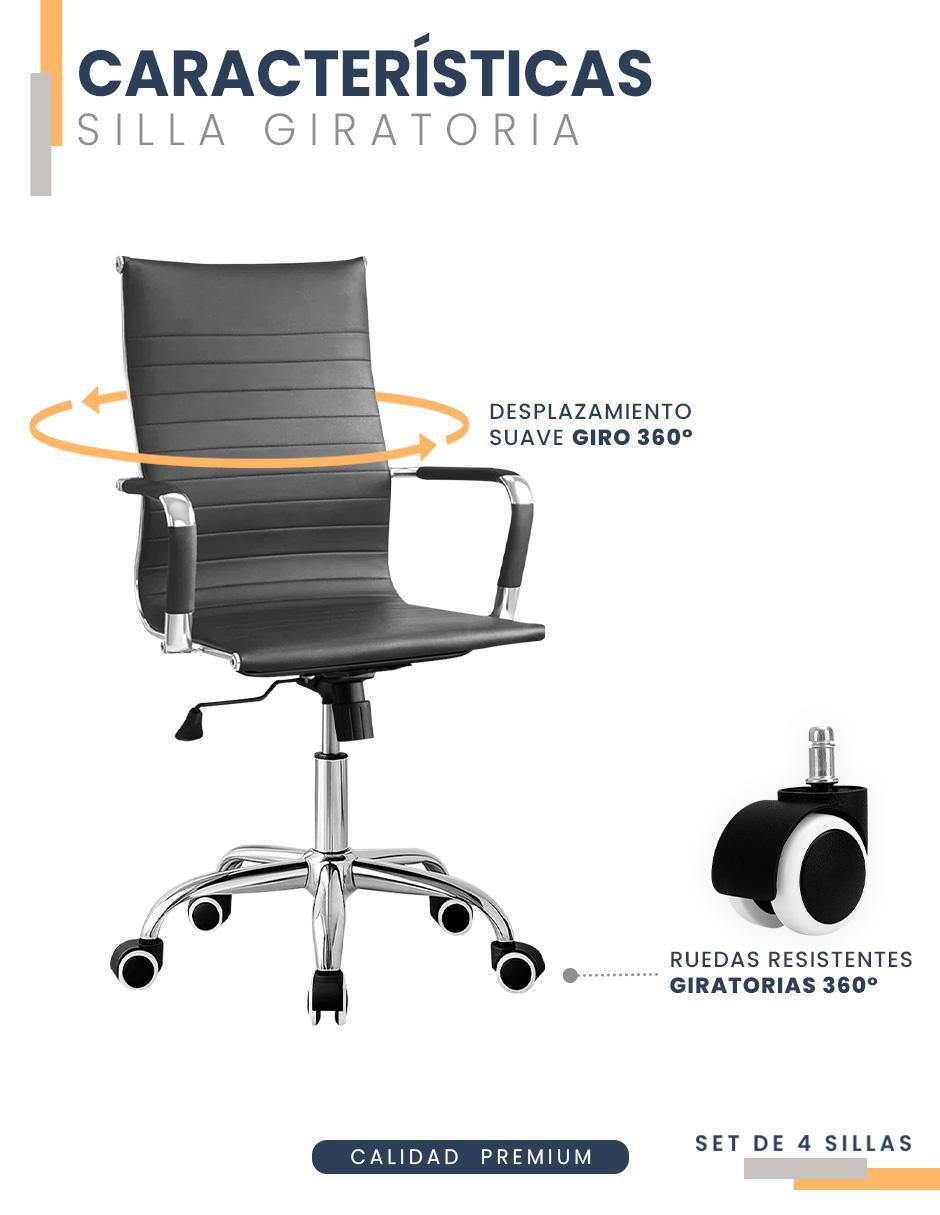 Set de sillas 4 piezas 4