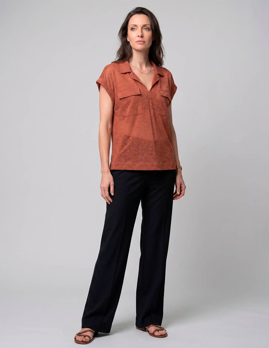Blusa liz claiborne manga corta para mujer