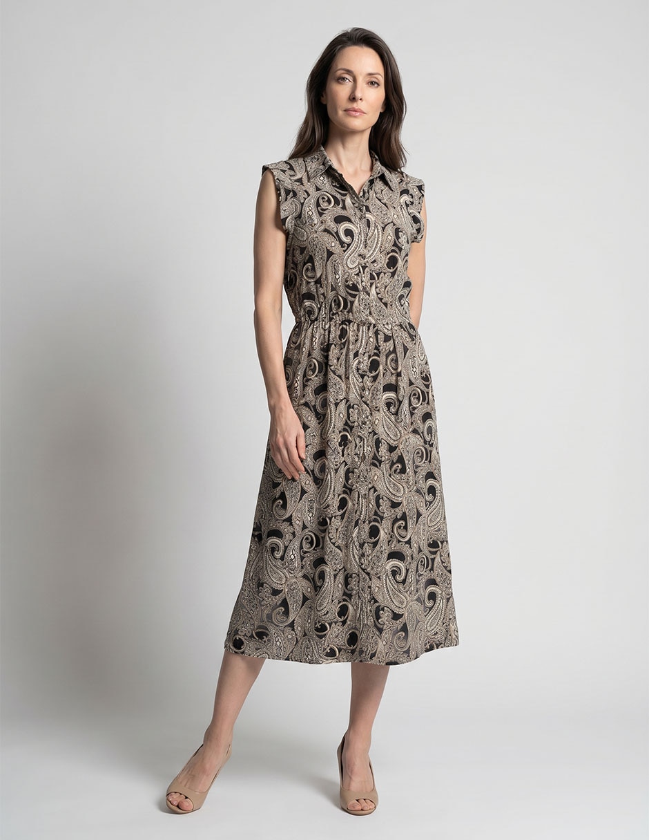Vestido midi casual para mujer Vestido midi casual para mujer