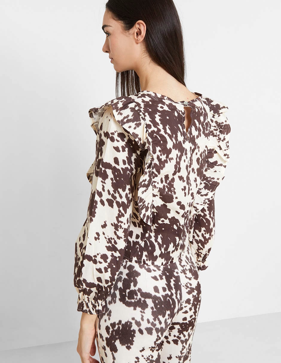 Blusa Naelle manga larga para mujer