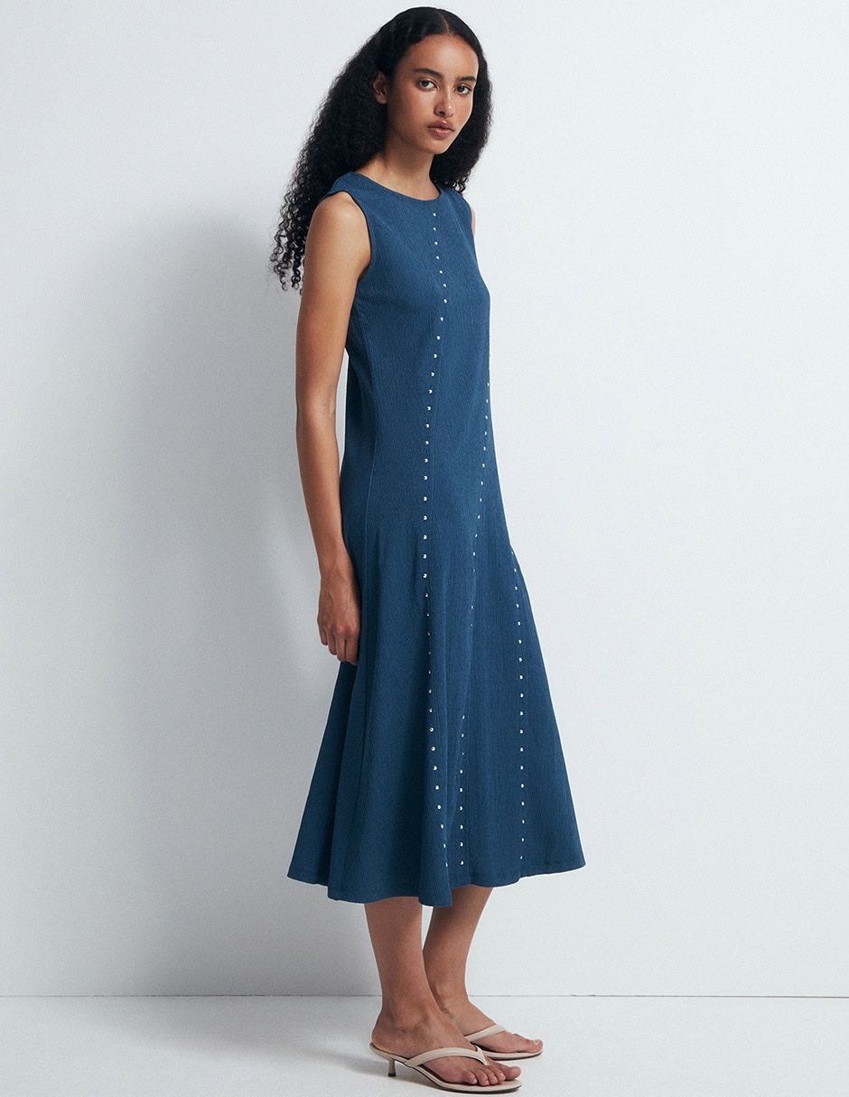 Vestido midi casual para mujer Vestido midi casual para mujer