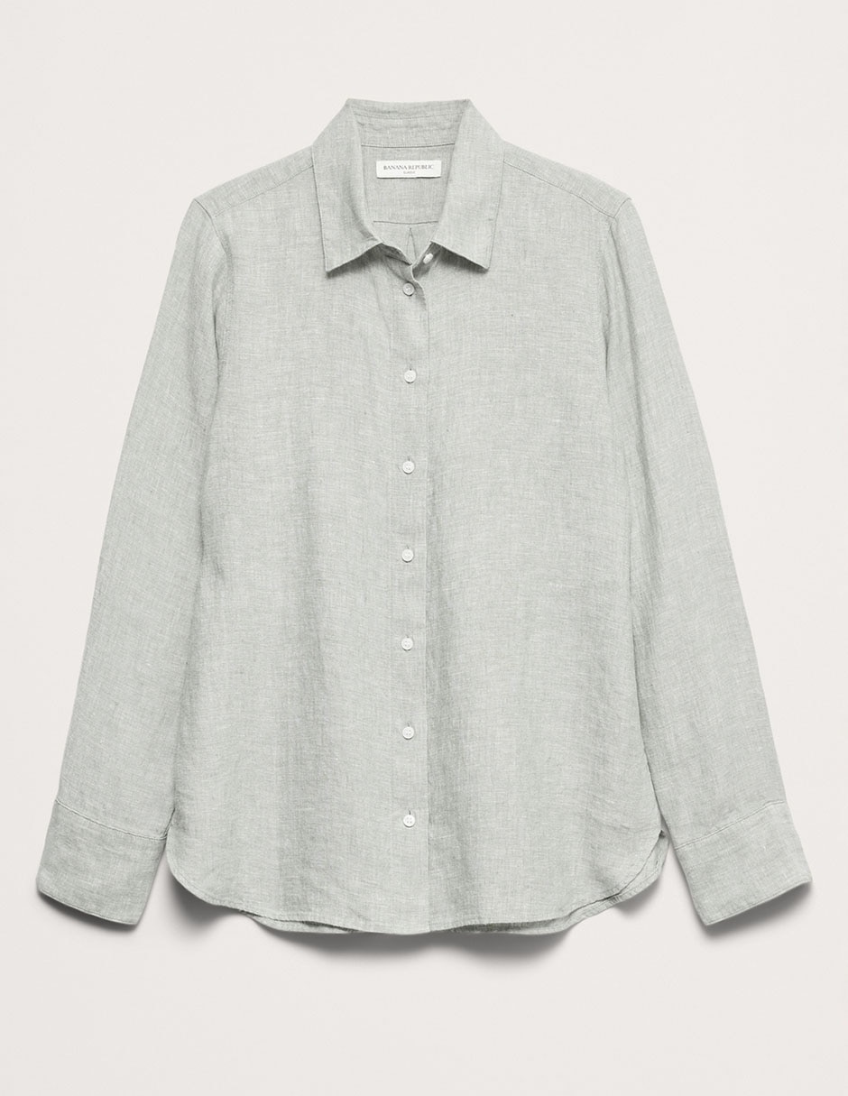 Camisa de algodón manga larga para mujer 4