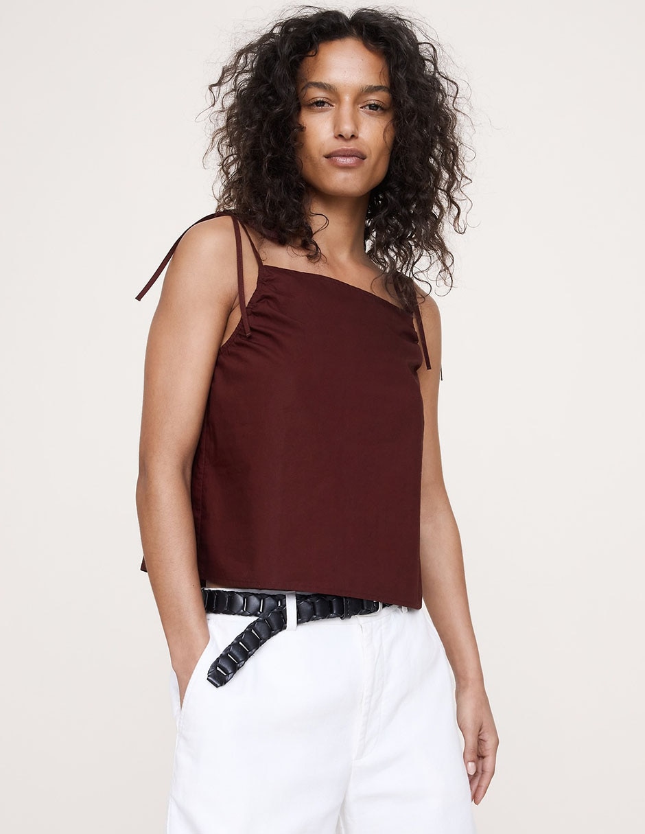 Blusa sin manga para mujer