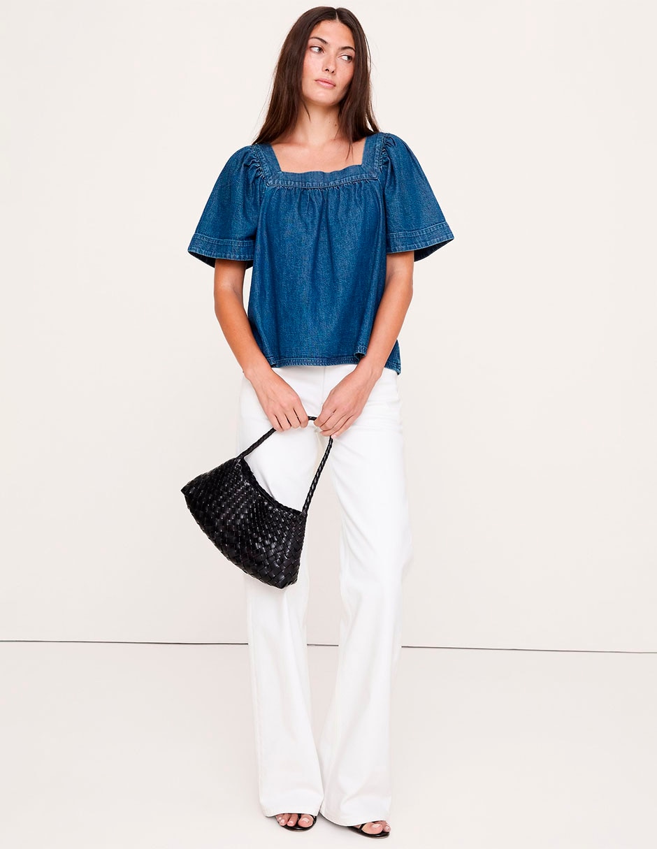Blusa manga corta para mujer