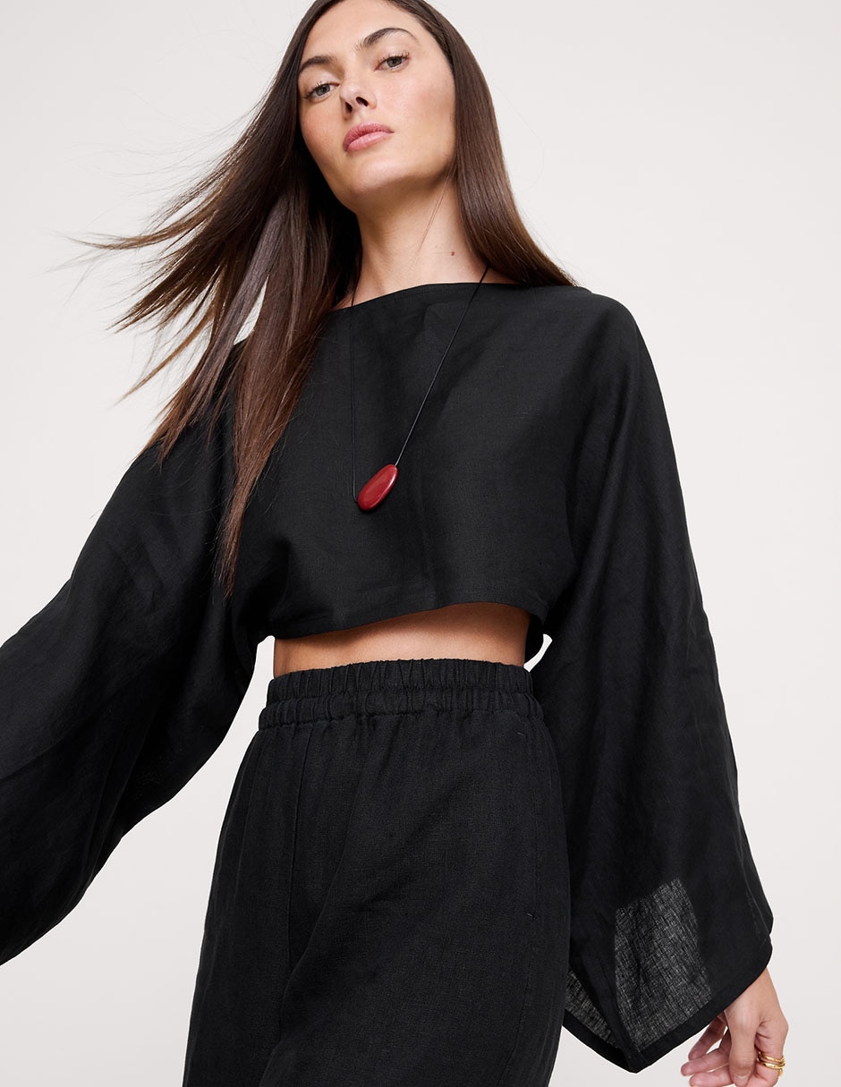 Pantalón relaxed amplio para mujer