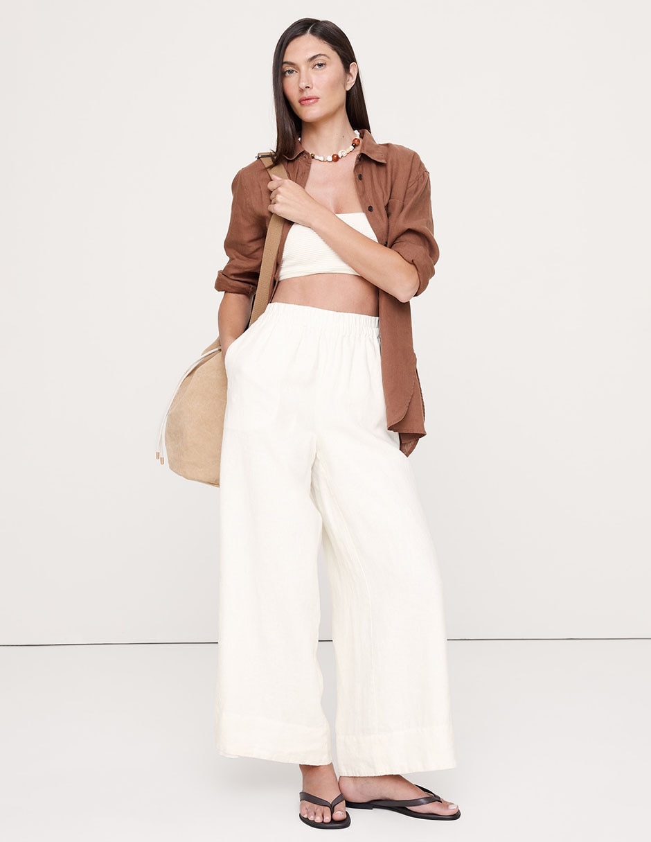 Pantalón relaxed amplio para mujer 3