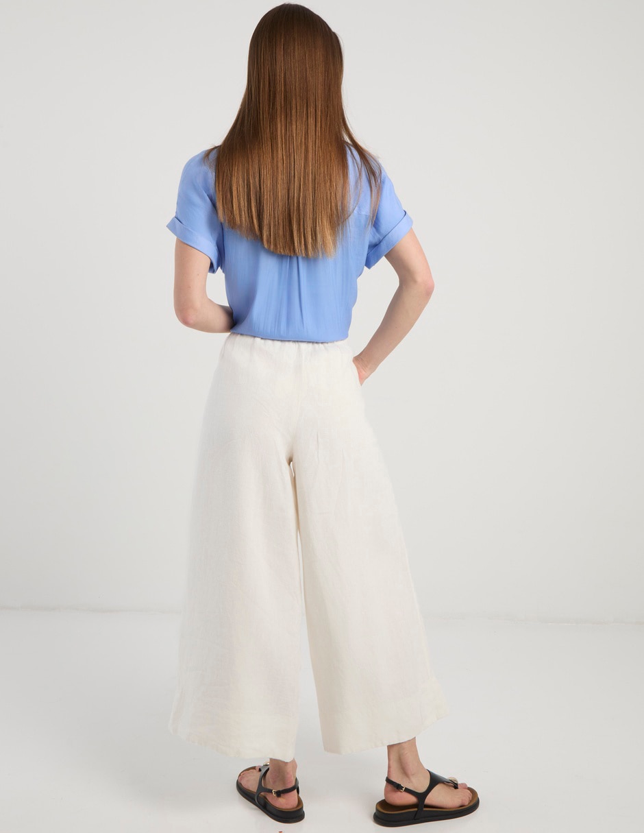 Pantalón relaxed amplio para mujer