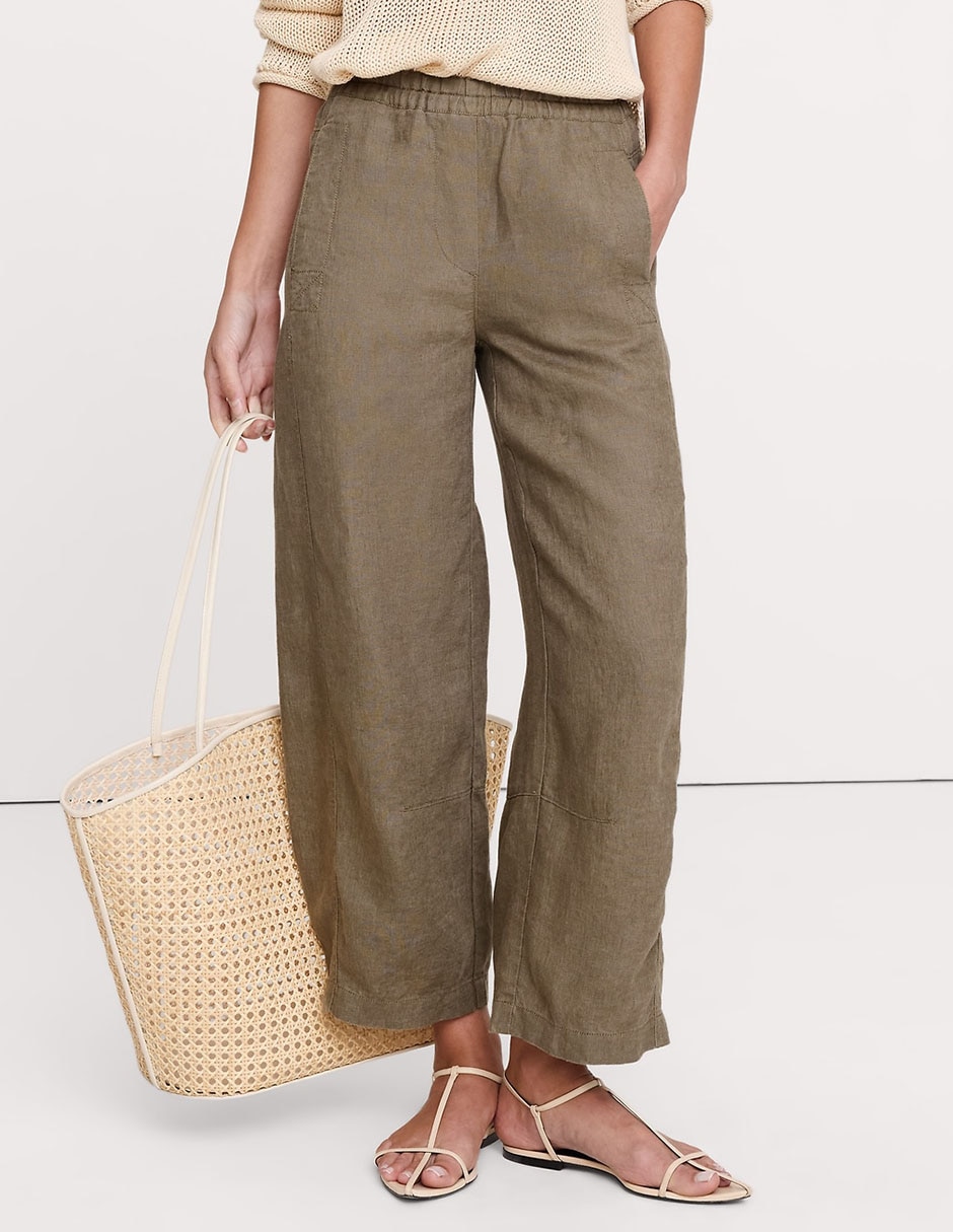 Pantalón relaxed wide leg para mujer