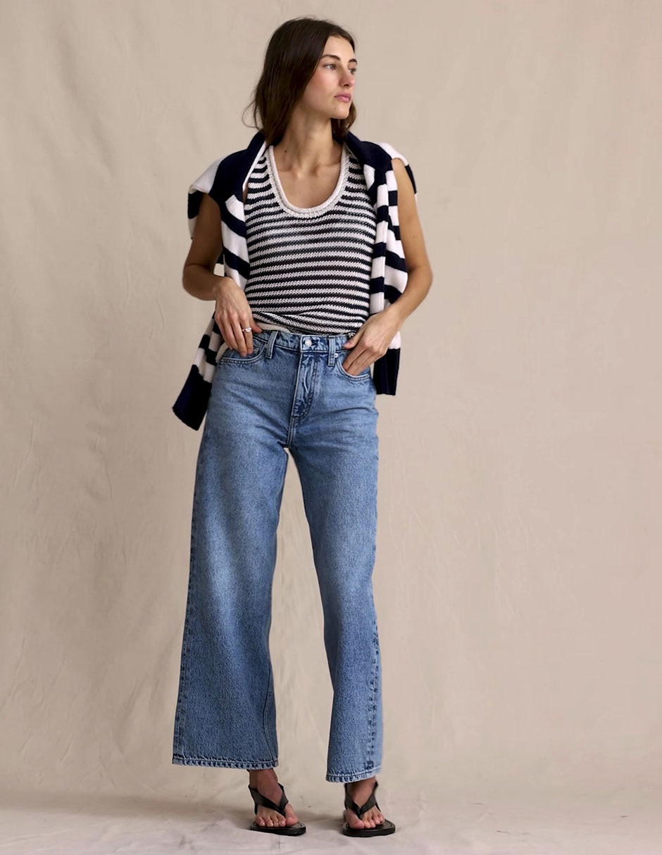 Jeans relaxed amplio para mujer