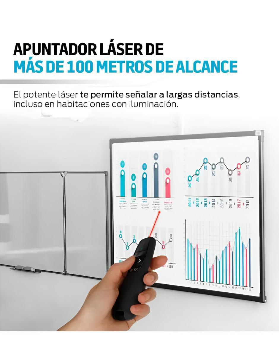 Presentador bluetooth inalámbrico batería AAA 3
