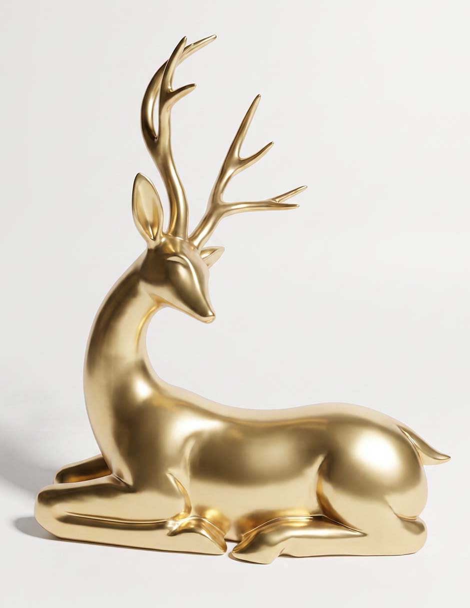 Figura decorativa navideña de reno 1
