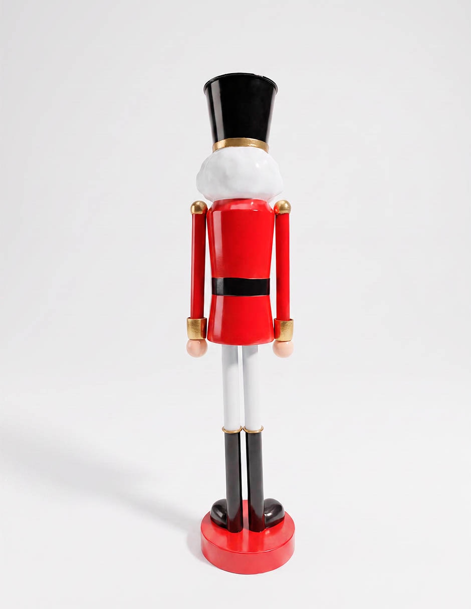 Figura decorativa navideña de cascanueces de metal Figura decorativa navideña de cascanueces de metal
