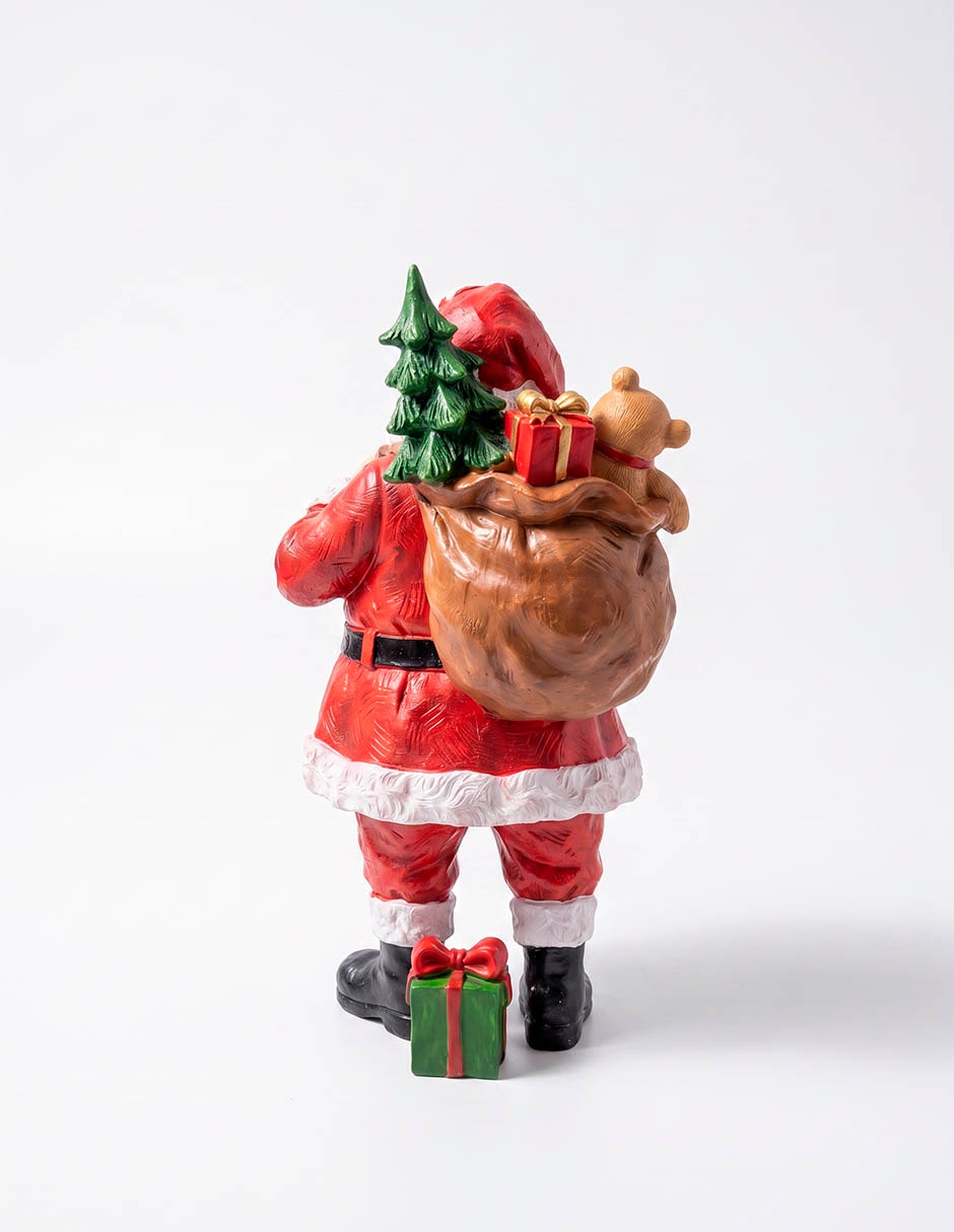 Figura decorativa navideña de santa claus de resina 2