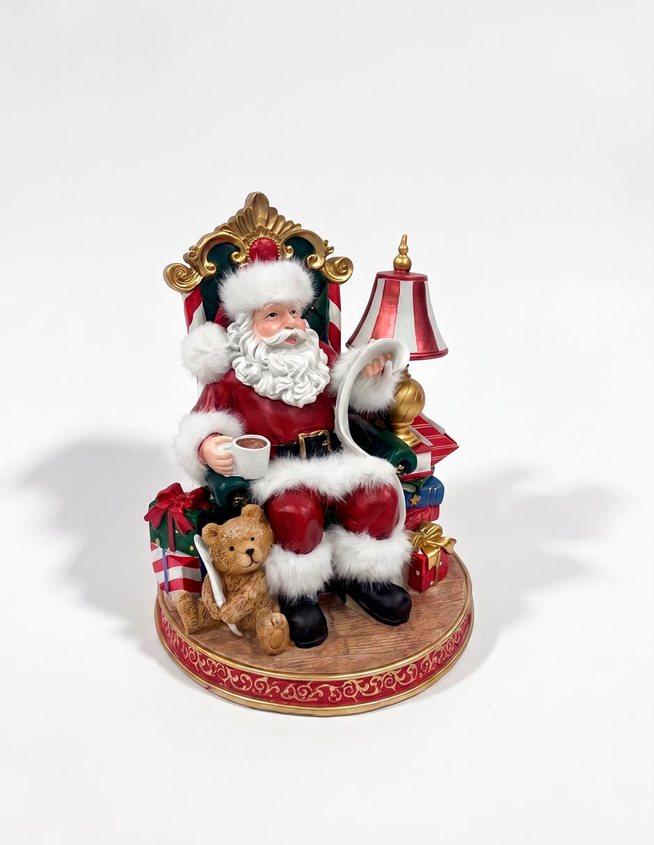 Figura decorativa navideña de santa claus 1