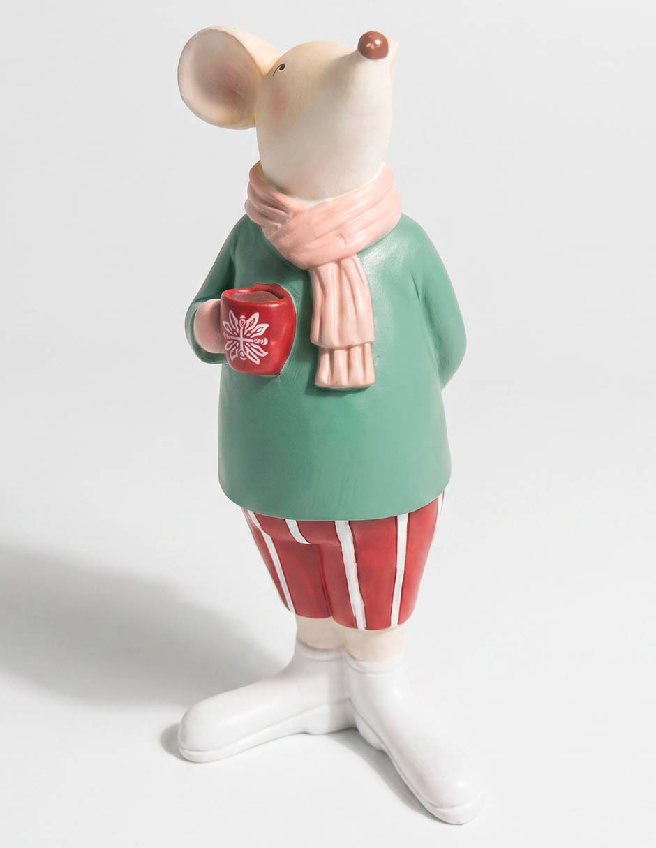 Figura decorativa navideña de ratón 1