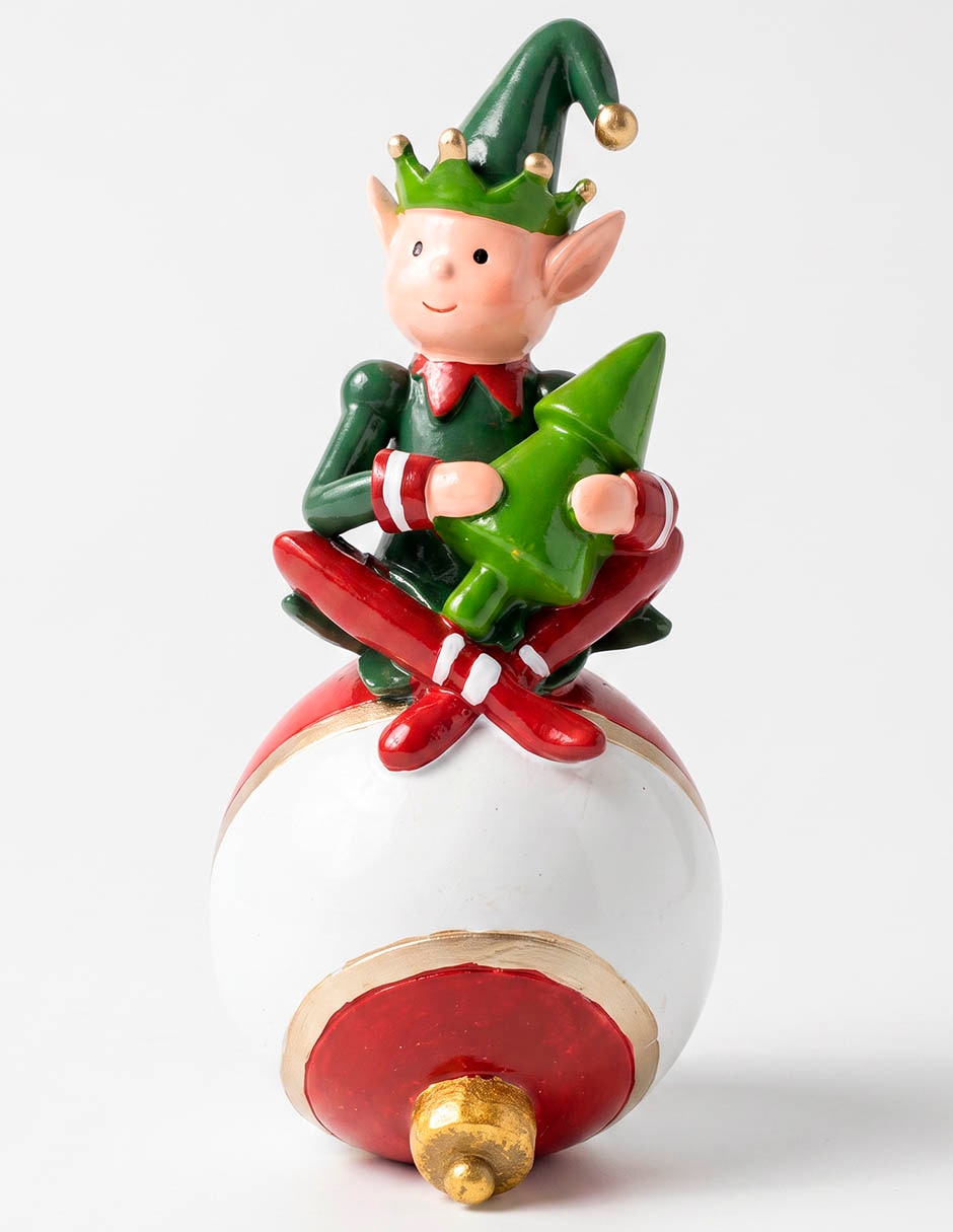 Figura decorativa navideña de duende Figura decorativa navideña de duende