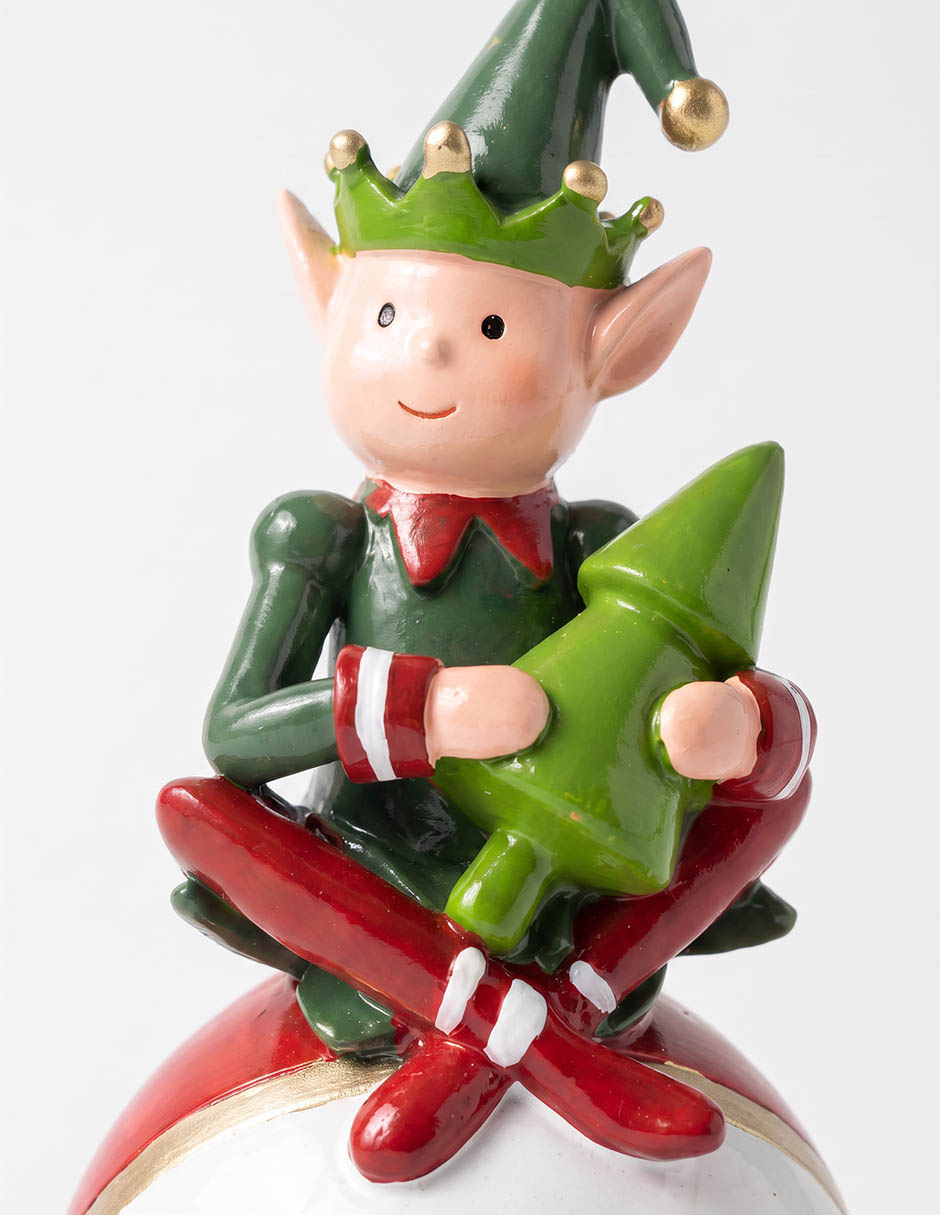 Figura decorativa navideña de duende 4