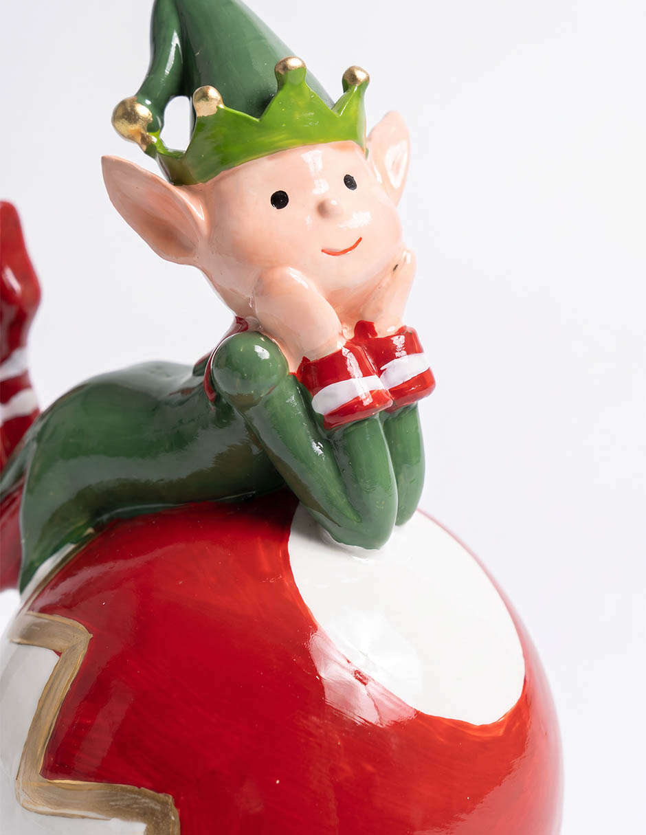 Figura decorativa navideña de duende 4