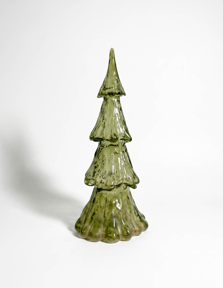 Figura decorativa navideña de pino de resina 1