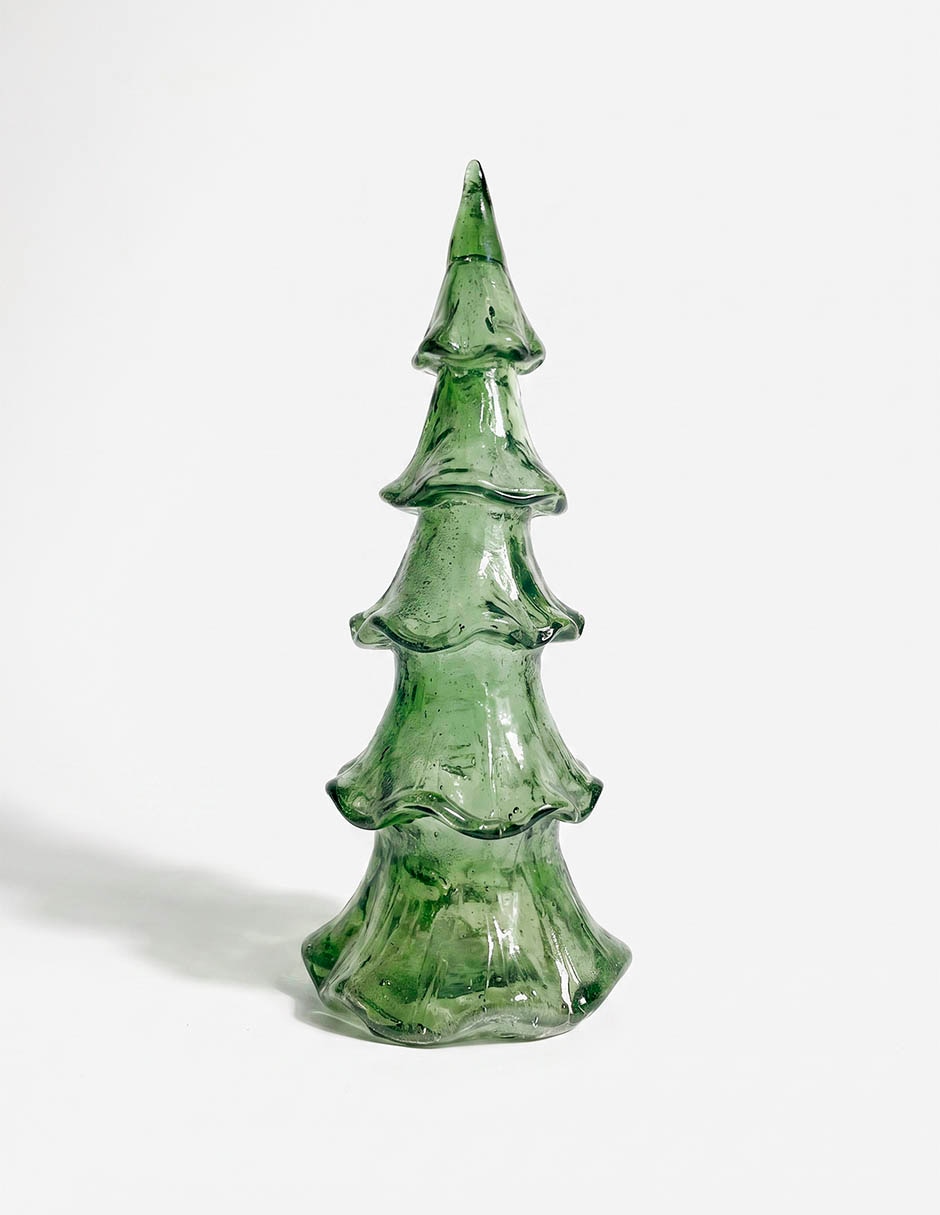 Figura decorativa navideña de pino de resina 1