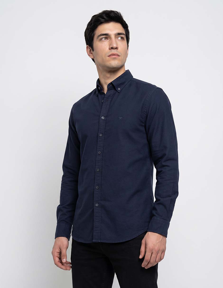 Camisa casual Rodd & Gunn de algodón manga larga para hombre