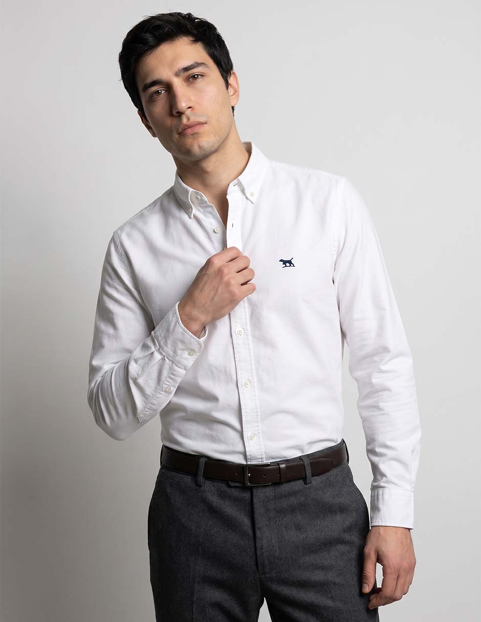 Camisa casual de algodón manga larga para hombre 1