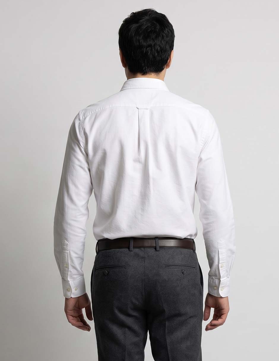 Camisa casual de algodón manga larga para hombre 2