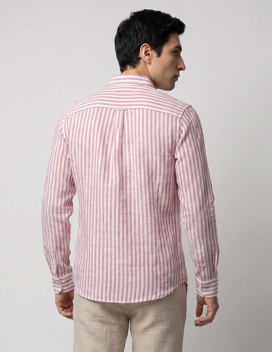 Camisa casual de algodón manga larga para hombre 2