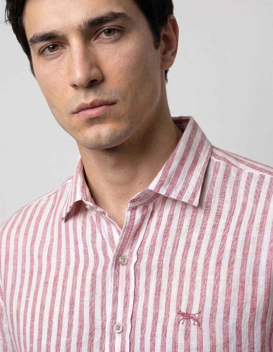 Camisa casual de algodón manga larga para hombre 3