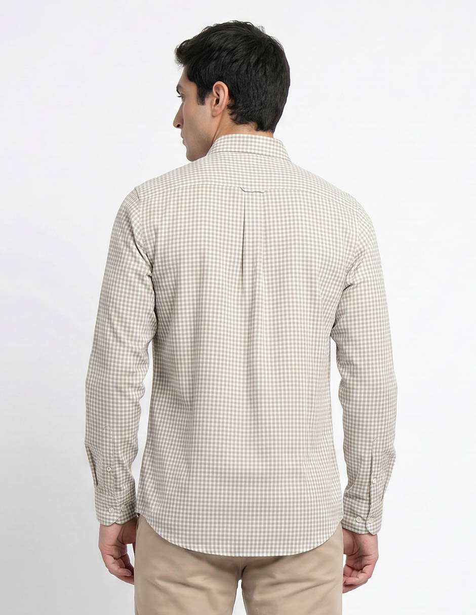 Camisa casual de algodón manga larga para hombre 2