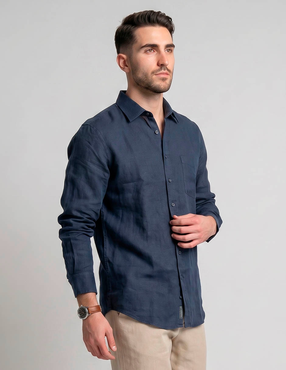 Camisa casual manga larga para hombre Camisa casual manga larga para hombre