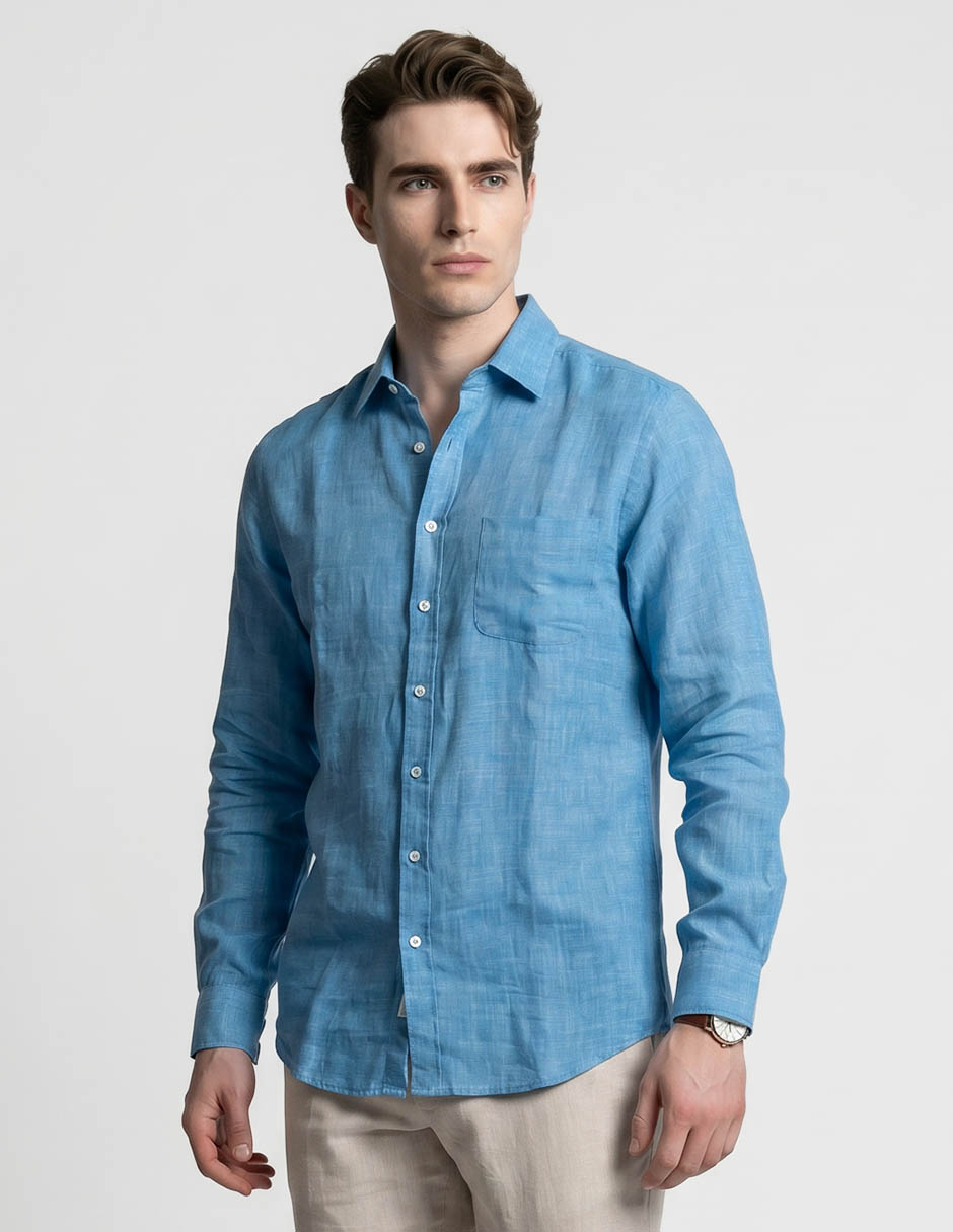 Camisa casual manga larga para hombre Camisa casual manga larga para hombre