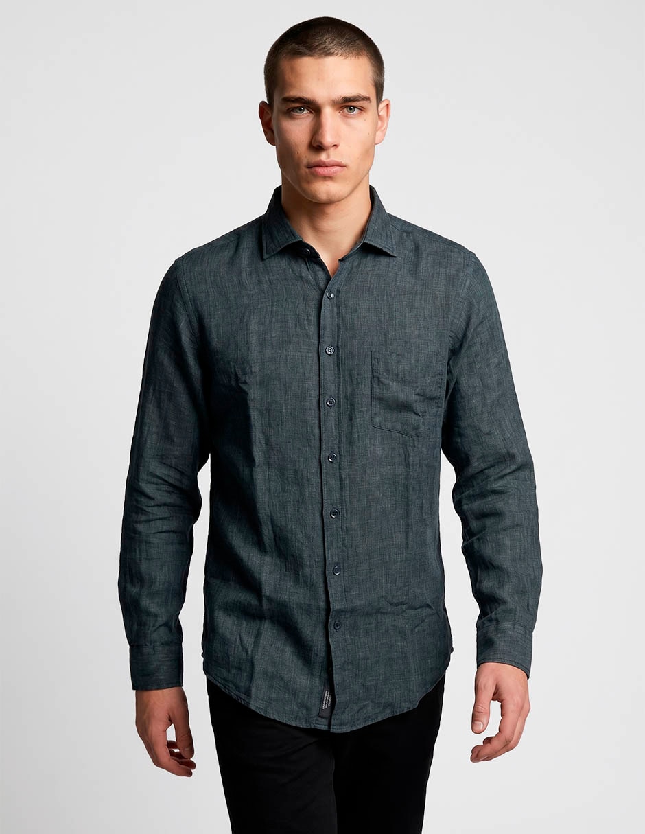 Camisa casual manga larga para hombre Camisa casual manga larga para hombre