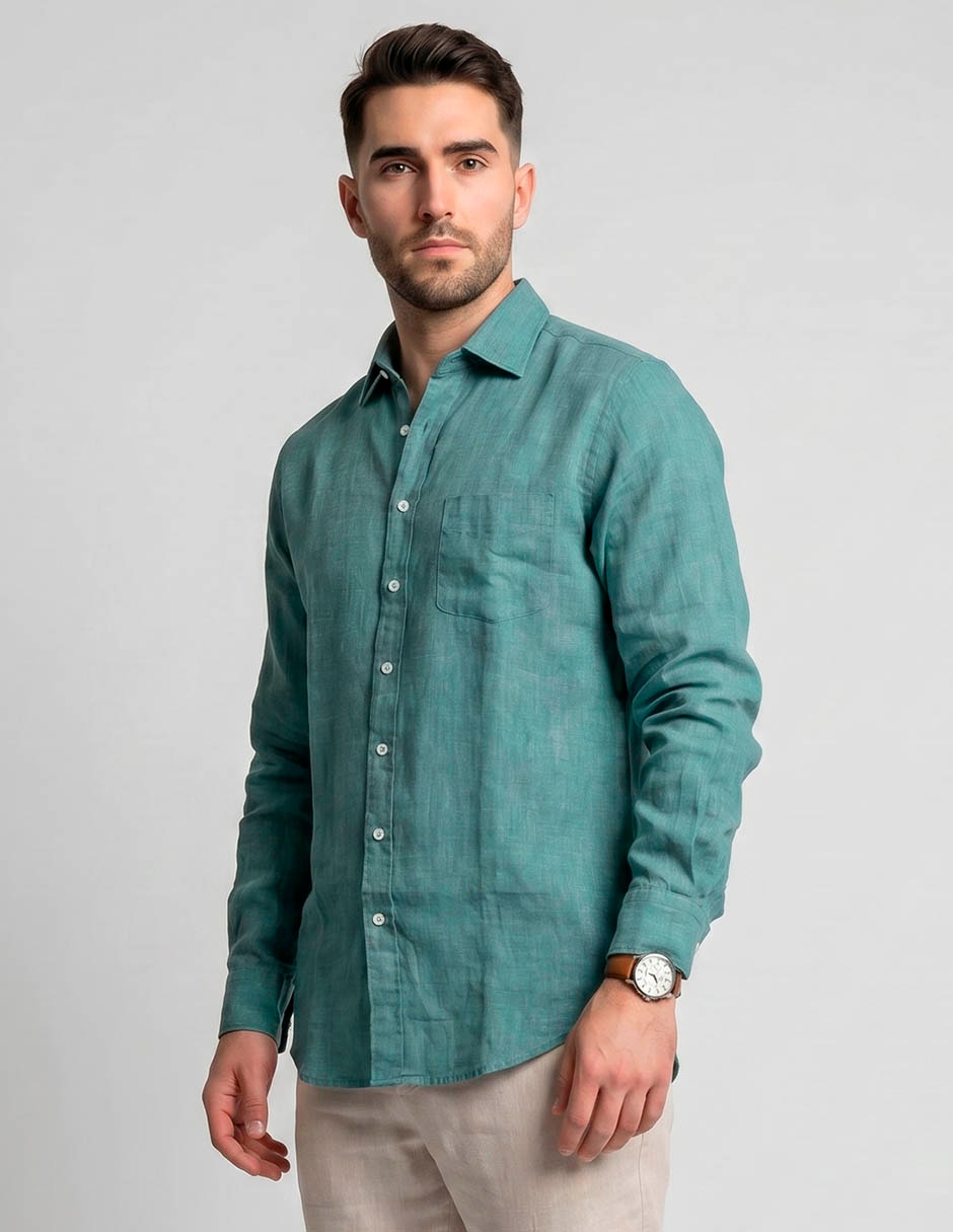 Camisa casual manga larga para hombre Camisa casual manga larga para hombre