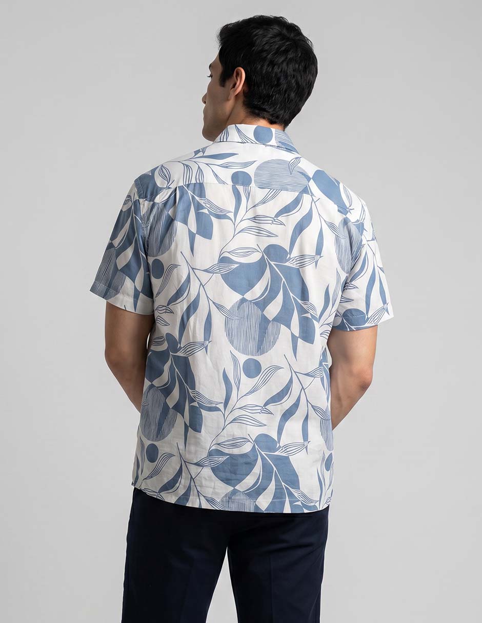 Camisa casual Rodd & Gunn de algodón manga corta para hombre