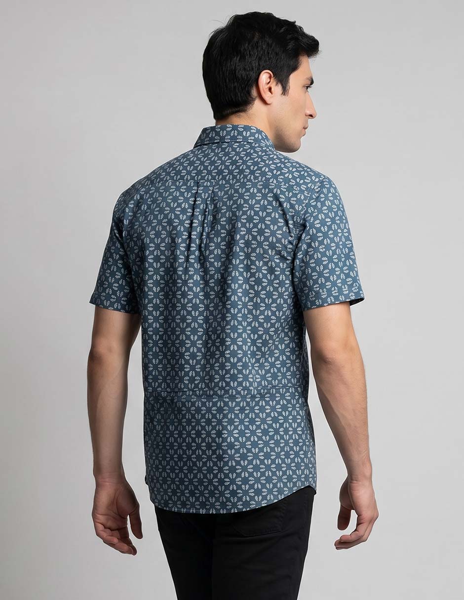 Camisa casual Rodd & Gunn de algodón manga corta para hombre