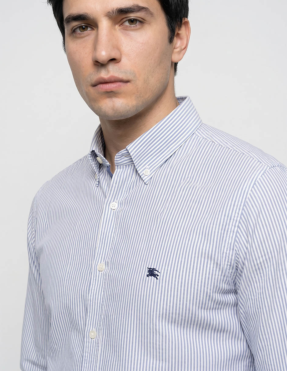 Camisa casual manga larga para hombre 4