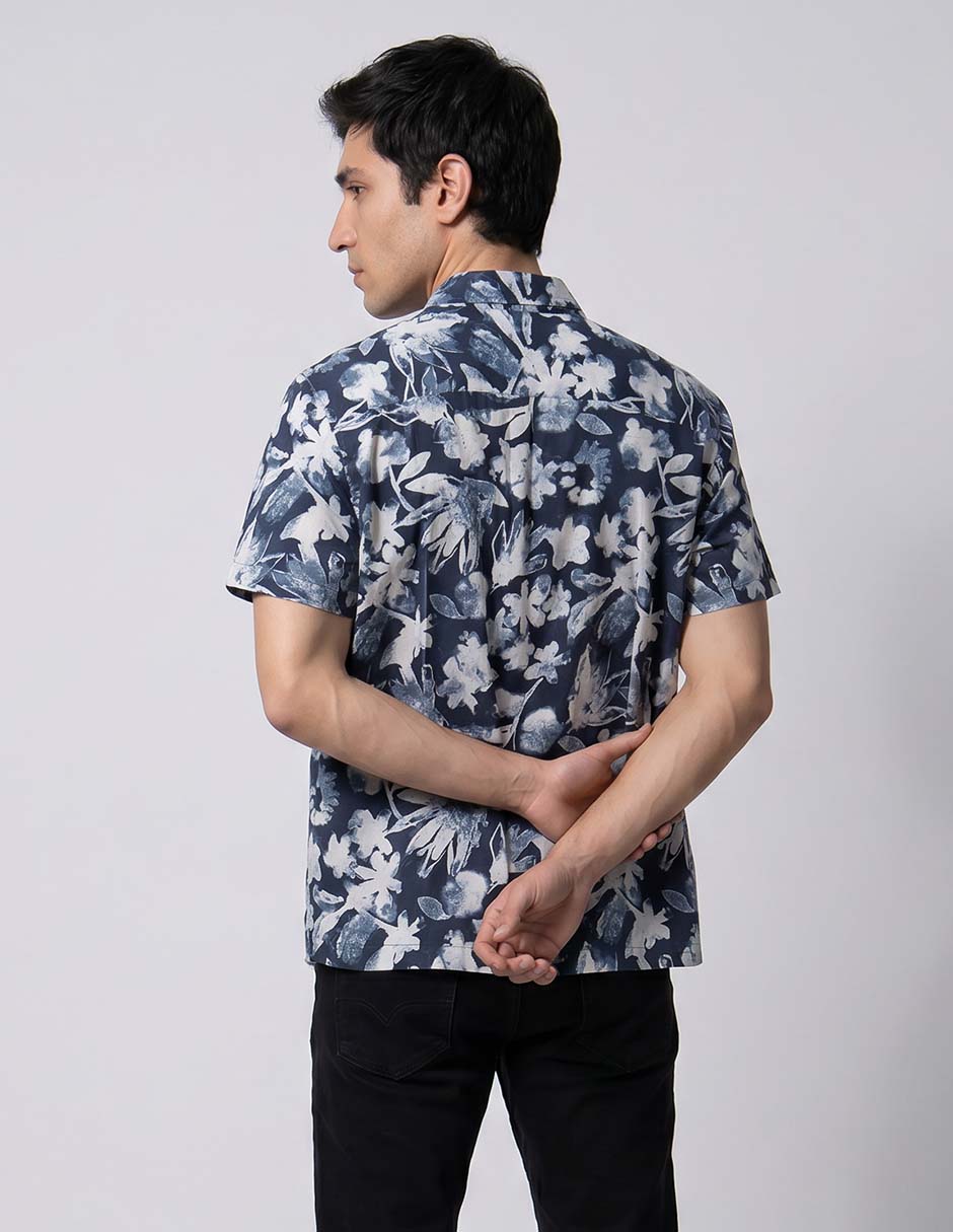 Camisa casual Rodd & Gunn de algodón manga corta para hombre
