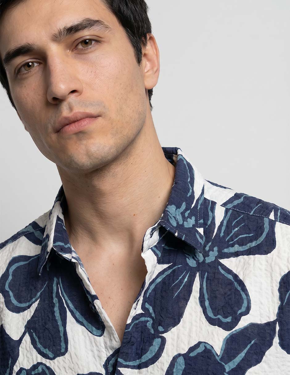 Camisa casual Rodd & Gunn de algodón manga corta para hombre