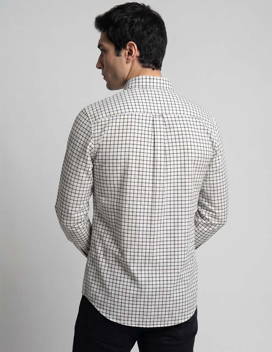 Camisa casual de algodón manga larga para hombre 2