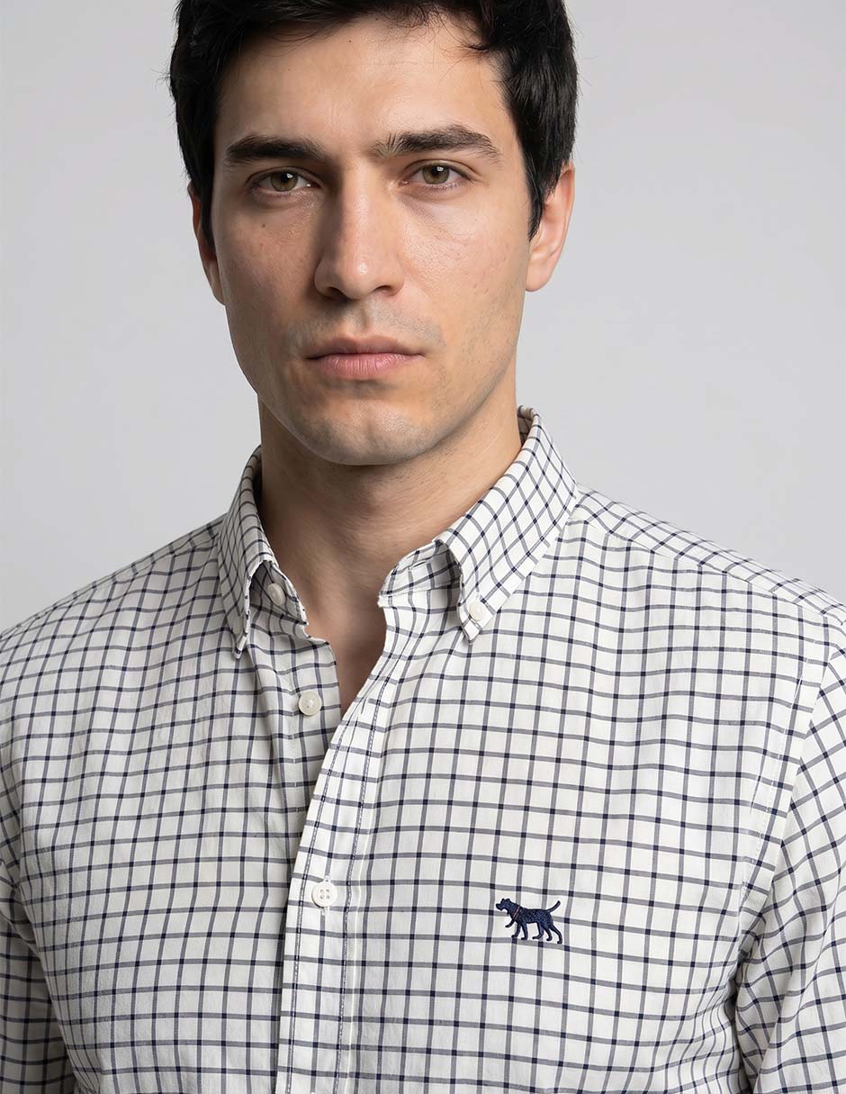 Camisa casual de algodón manga larga para hombre 3