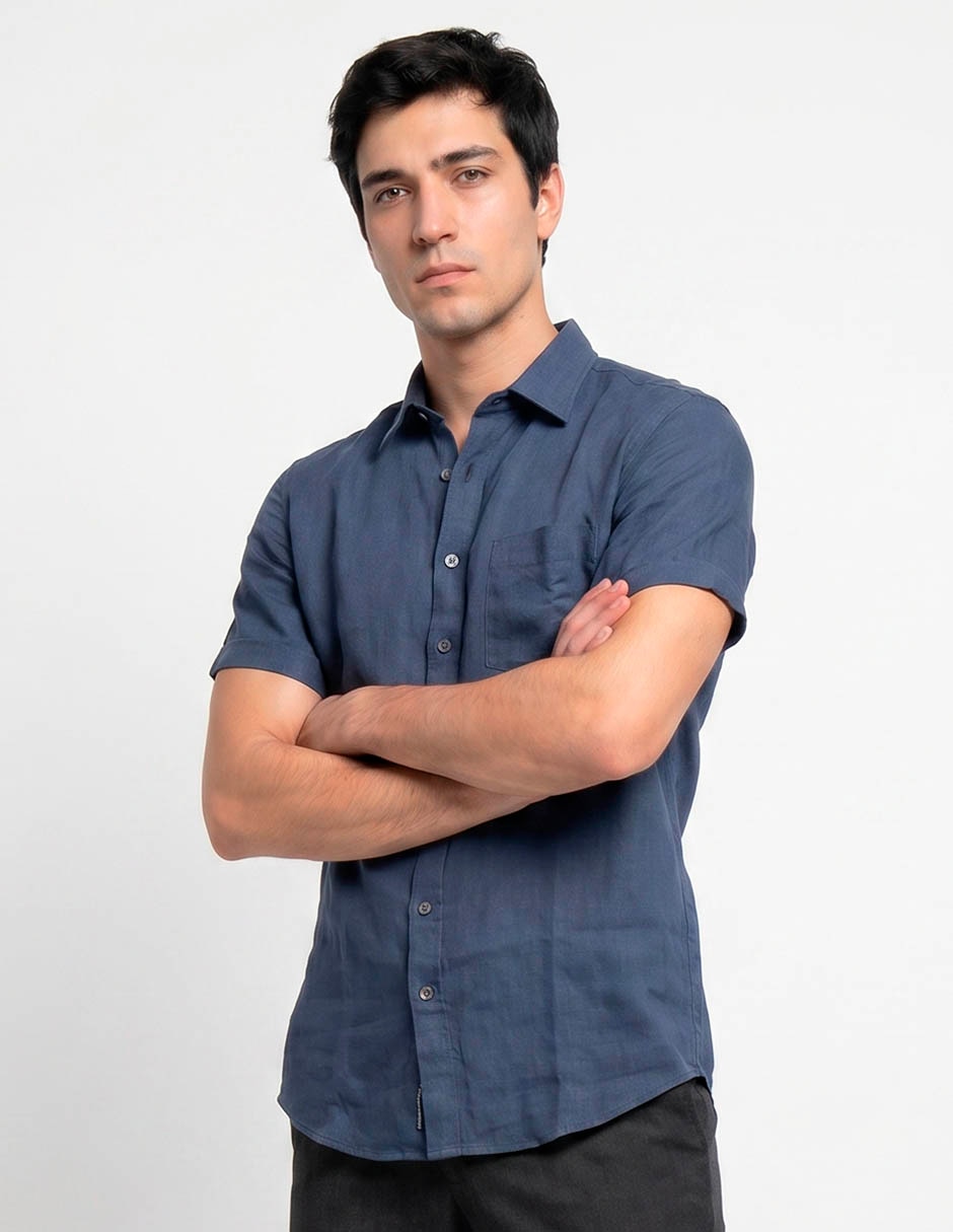 Camisa casual manga corta para hombre 3