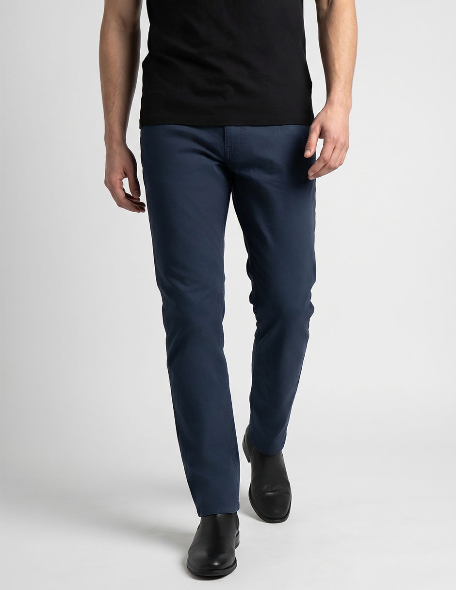 Pantalón straight de algodón para hombre Pantalón straight de algodón para hombre