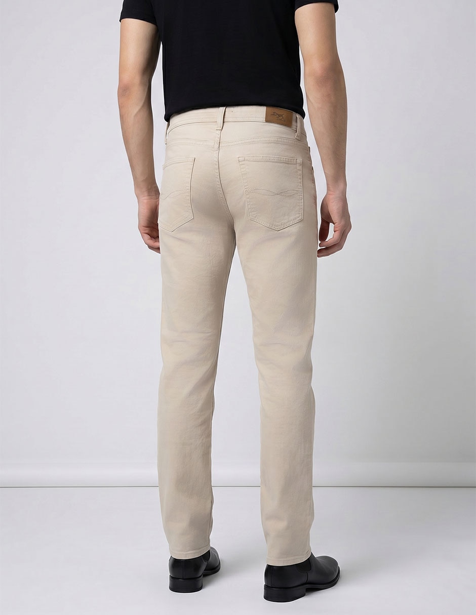 Pantalón straight de algodón para hombre 2