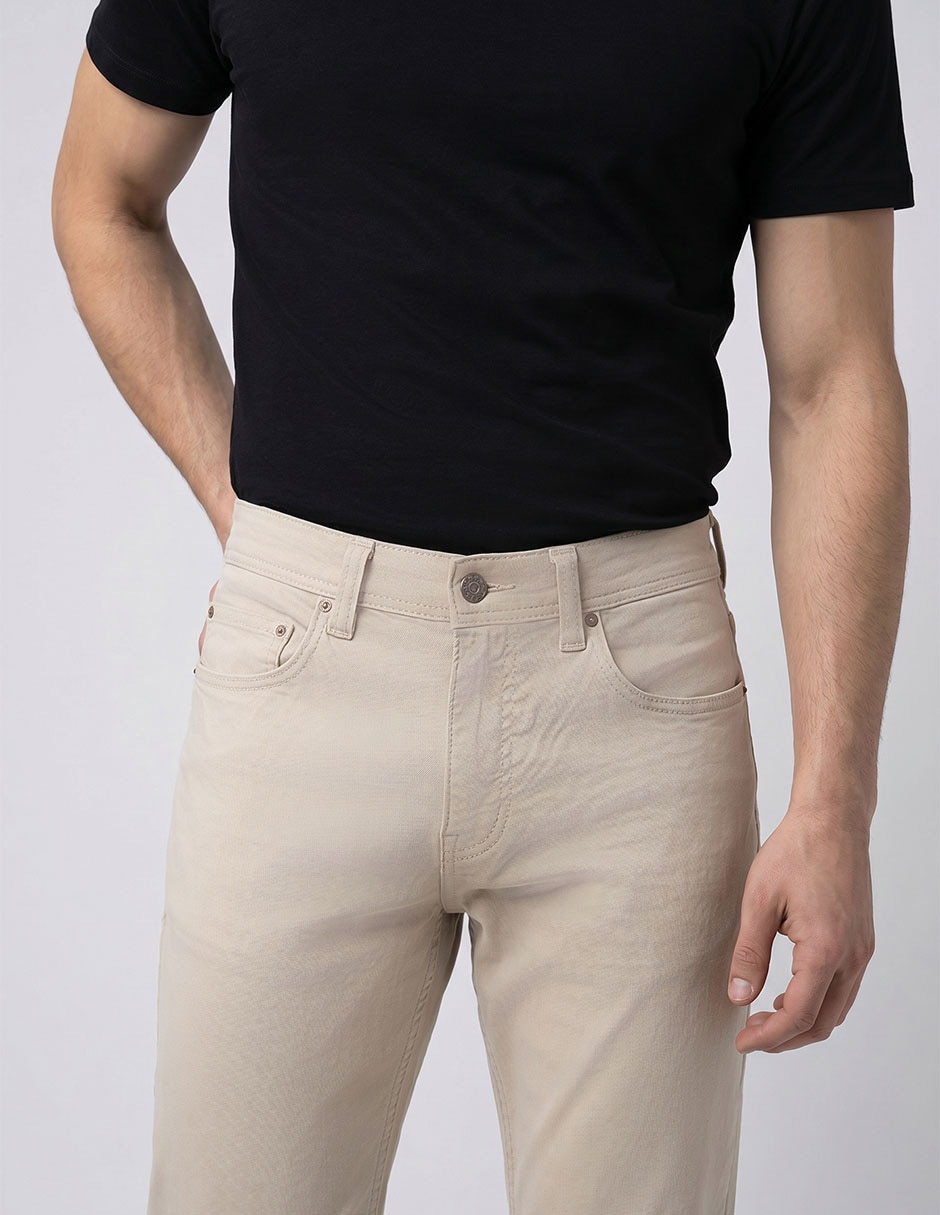 Pantalón straight de algodón para hombre 3