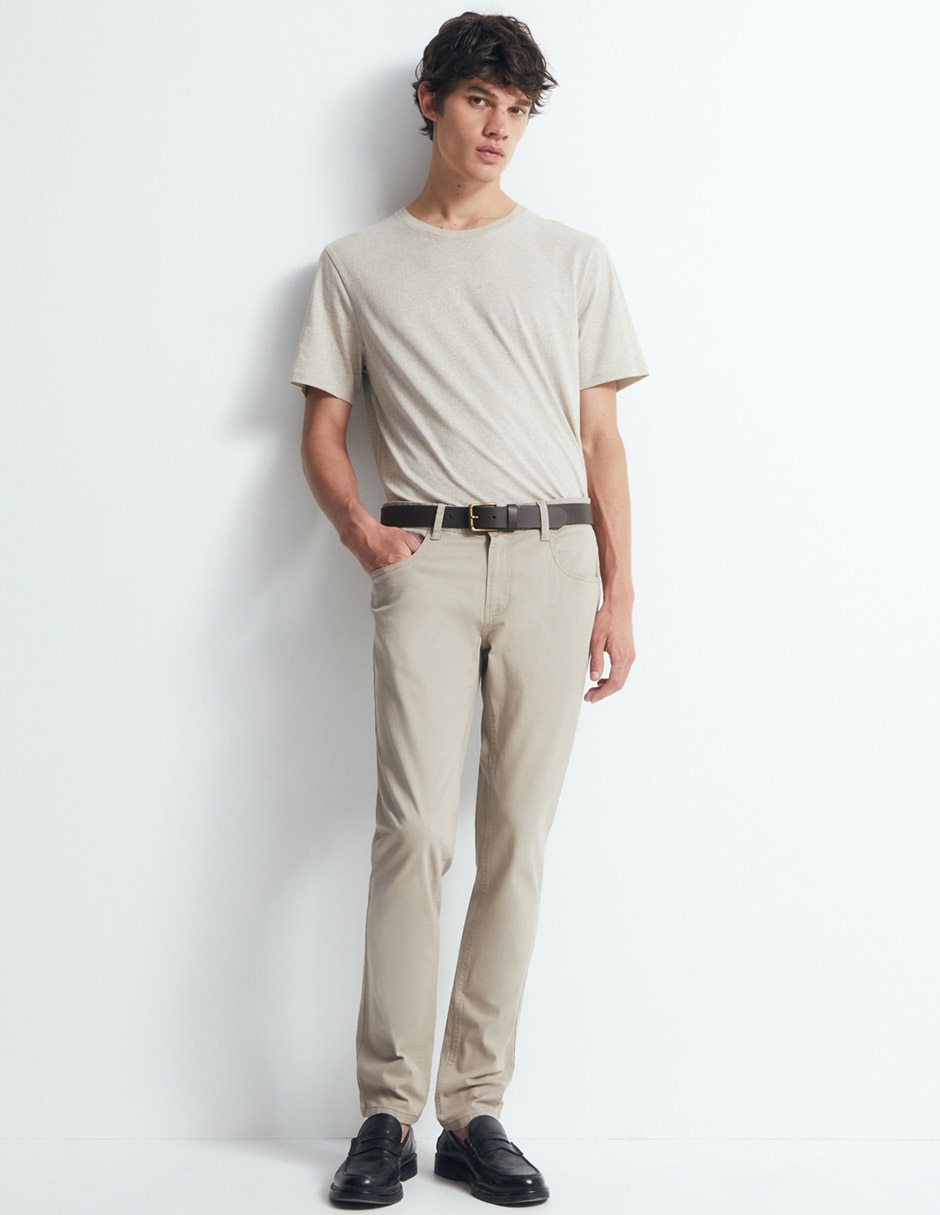 Pantalón casual de algodón para hombre Pantalón casual de algodón para hombre