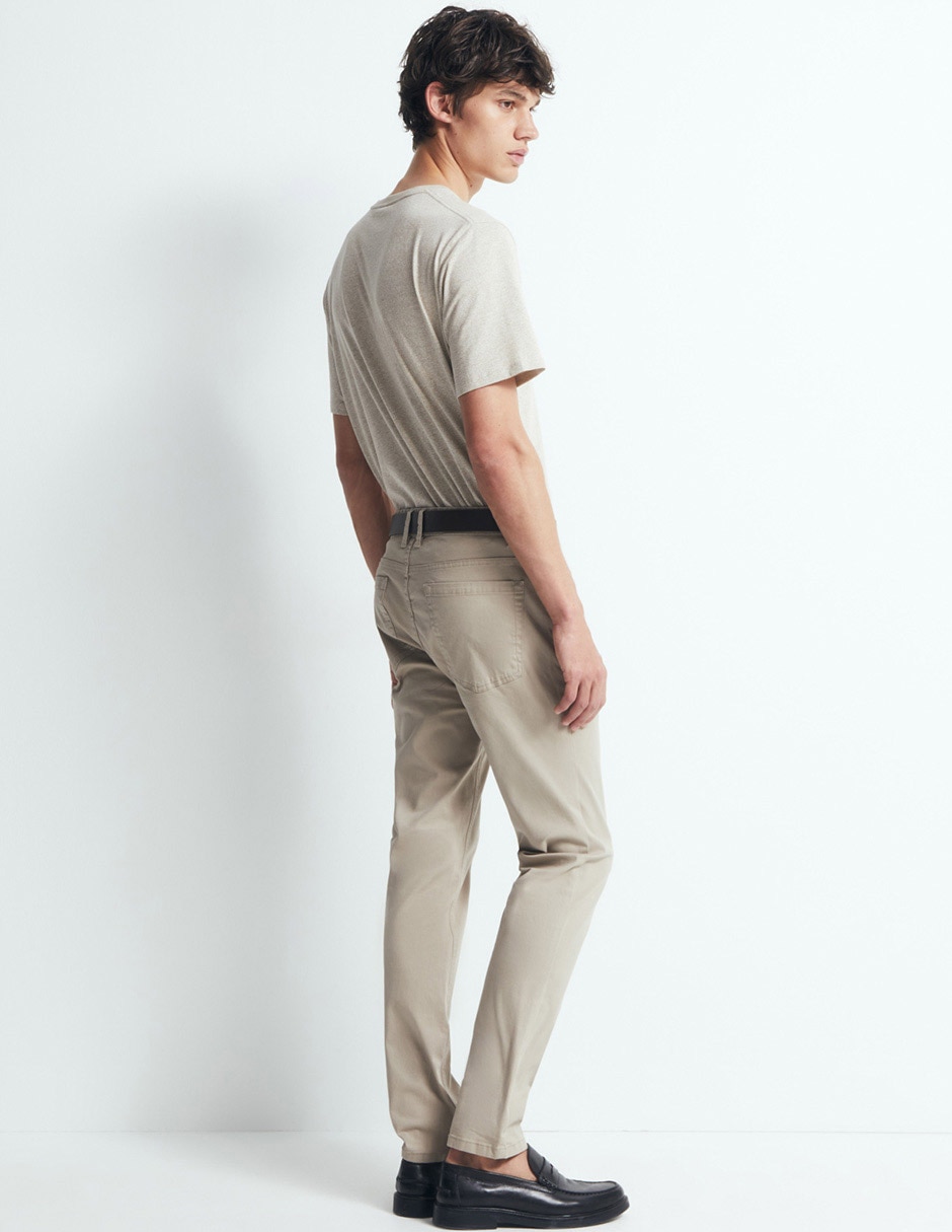 Pantalón straight de algodón para hombre 3