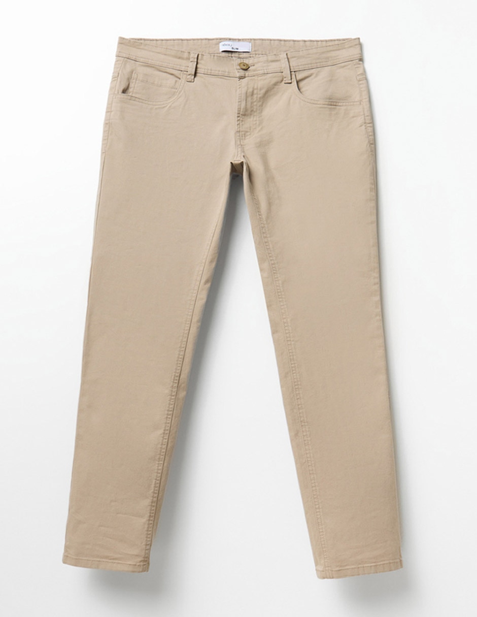 Pantalón straight de algodón para hombre 2