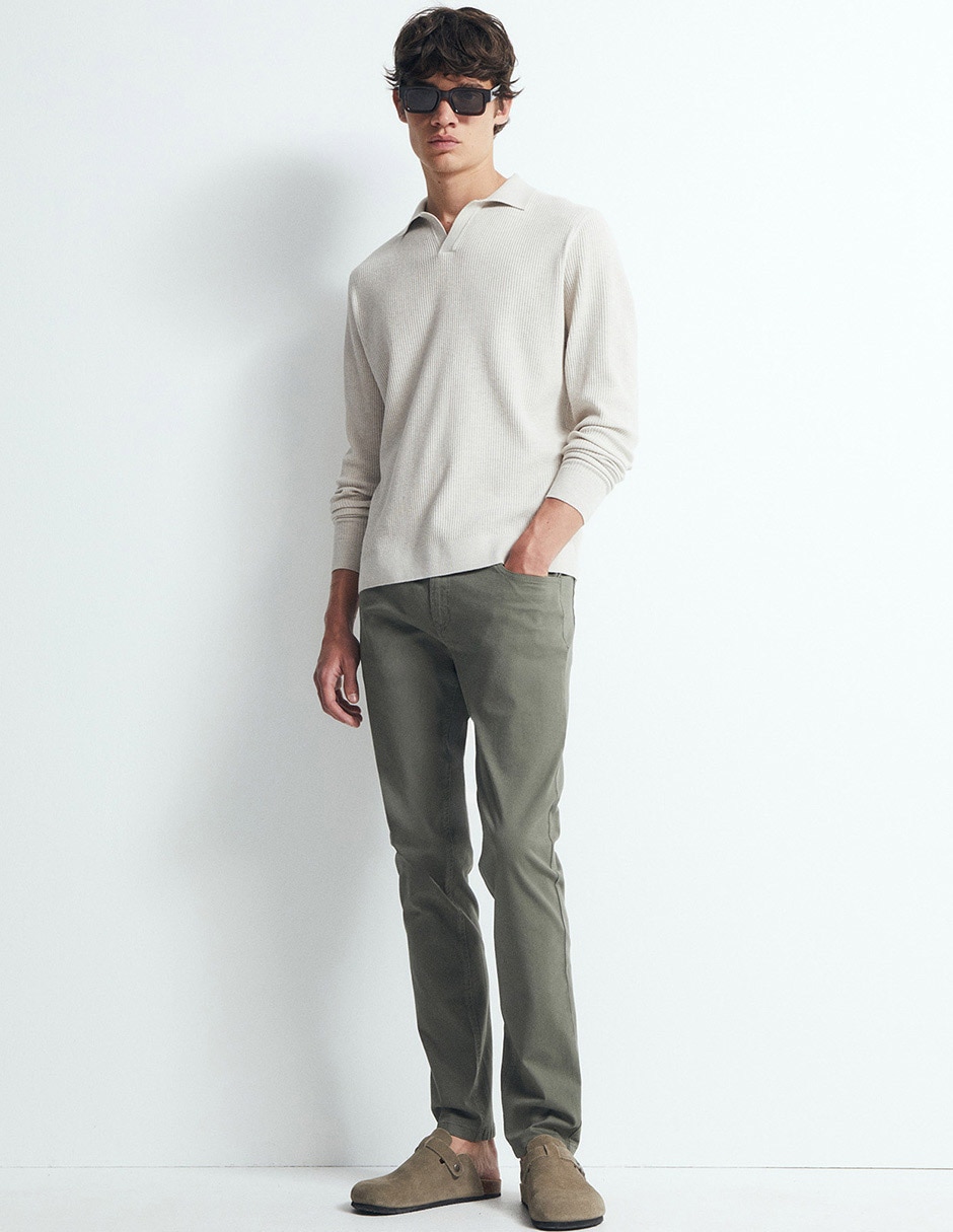 Pantalón casual de algodón para hombre